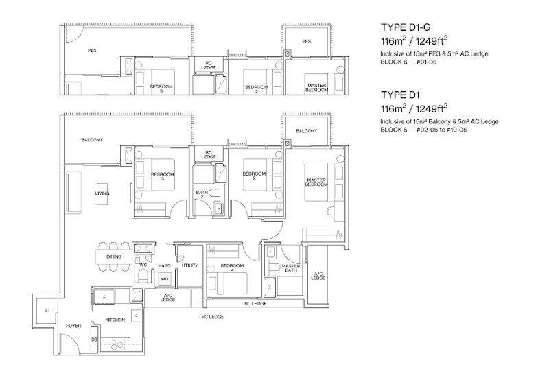 Ki Residences 4 Bedrooms Floor Plan