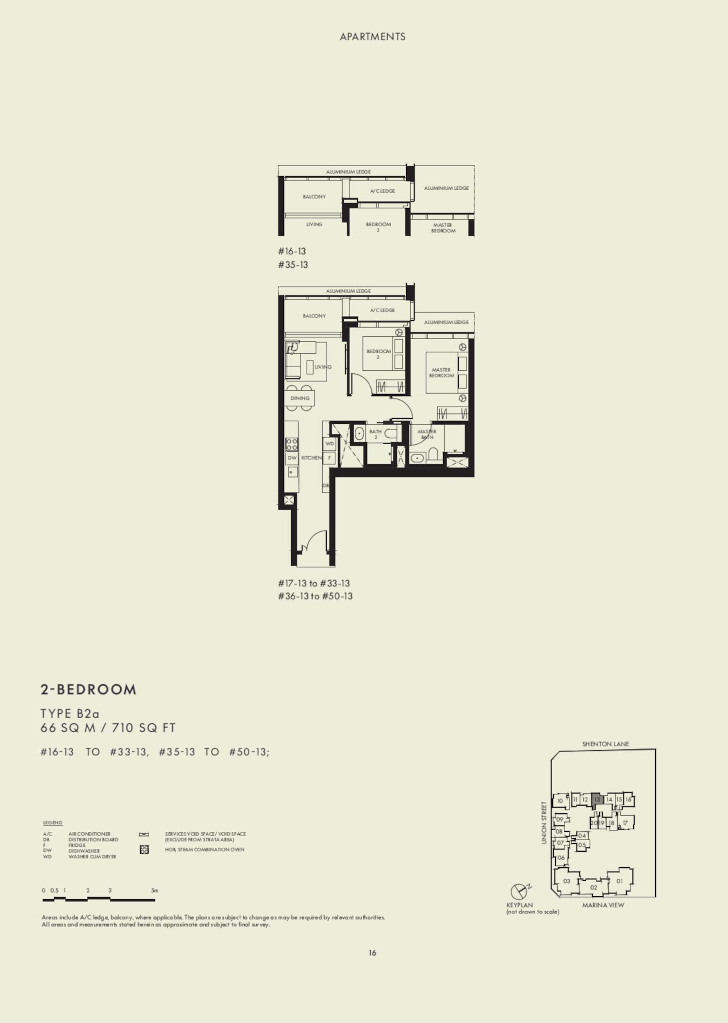 滨海景苑2房平面图